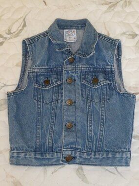 French Toast Denim Blue Jean Vest Toddler Girls 3T